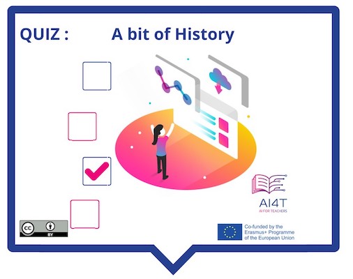 Illustration to access the Quiz on AI History