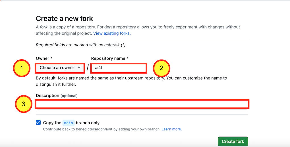 3.1.1. Step 1 - Forking the AI4T GitHub repository - Artificial ...